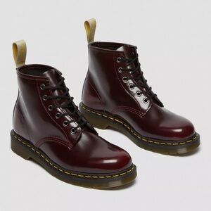 Dr Martens Vegan 101 ankle boots in cherry US 7
